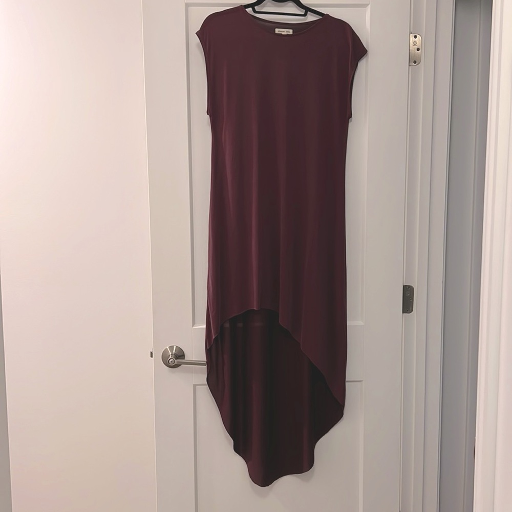 Purple high low summer dress